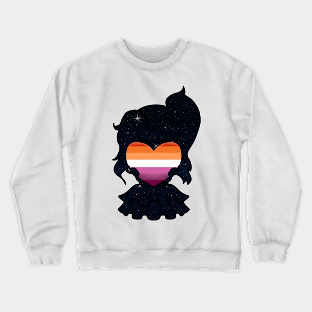 LESBIAN PRIDE Crewneck Sweatshirt by Burrrrrittttooooo's Closet